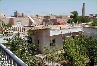 The Courtyard of the Arqanchy Hotel